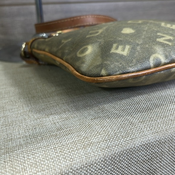 Dooney & Bourke Signature Monogram Leather and Coated Canvas Crossbody Bag - Picture 8 of 11